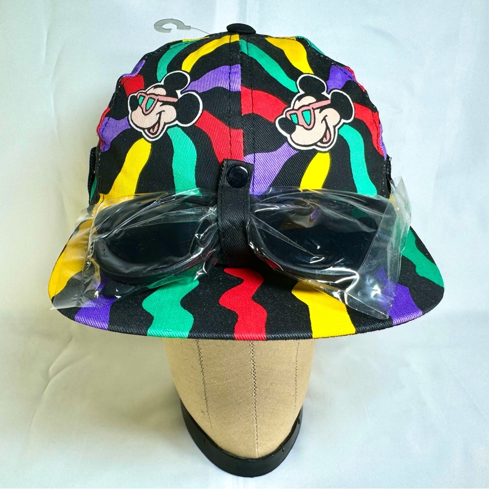 Vintage 80's Walt Disney Mickey Mouse Kids Hat Cap with Elastic Back XS/Small